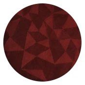 Bordo rucno raden vunen okrugao tepih o 160 cm Shard Red – Flair Rugs