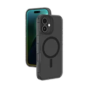 slomart Silikonska torbica AMAZINGTHING Titan Pro Mag Case z magnetnim obročkom za iPhone 16 - črna