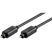 MicroConnect Toslink optični kabel 5m, črne barve
