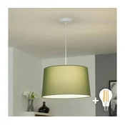 Brilagi - LED luster na sajli CERIA 1xE27/40W/230V precnik 45 cm zelena