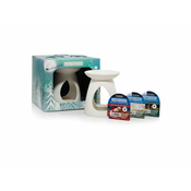 Yankee Candle darilni set Aromalamp + 3 kosi voska + 1 kos čajne sveče