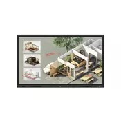 LG CreateBoard Standard Interaktivna tabla 165,1 cm (65) 3840 x 2160 slikovnih pik Zaslon na dotik Črna