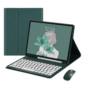 INF Združljivo ohišje tipkovnice Bluetooth - temno zeleno za Samsung Galaxy Tab S7 FE, (5000244105)
