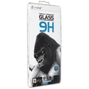X-One Kaljeno steklo X-ONE Full Cover Extra Strong Crystal Clear – za iPhone 12/12 Pro (s celotnim lepljenjem), črno