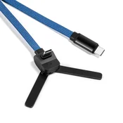 INF OTG in Type-C pleten kabel s držalom za telefon, 60W hitro polnjenje Blue, (5000276695)