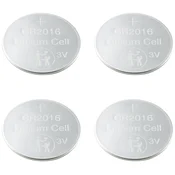 Voltcraft VOLTCRAFT gumbne celice CR 2016 3 V 4 kos 80 mAh litij LM2016, (20447003)