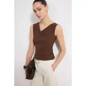 Trendyol Milla Ženska bluza, Braon