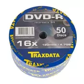 TRAXDATA OPTIÄOKI MEDIJ DVD TRX DVD-R 16X SP50