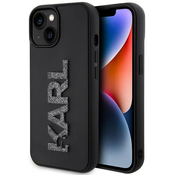 Karl Lagerfeld KLHCP15M3DMBKCK iPhone 15 Plus 6.7 black hardcase 3D Rubber Glitter Logo (KLHCP15M3DMBKCK)