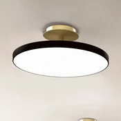 UMAGE LED-stropna svetilka Asteria UP PLUS, črna, O 43 cm, CCT - Dnevna soba/jedilnica - Dizajn - črna, medenina - Kovina