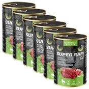 Super Rafi Cat Adult P&F Game and Chicken hearts 6 x 400 g