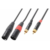 Pd CONNEX KABELJ CX66-1 Cable 2x XLR male/2x RCA 1.5m Black