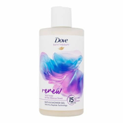 Dove Bath Therapy Renew Bath & Shower Gel gel za tuširanje i pjena za kupanje s mirisom ljubicice i ružicastog hibiskusa 400 ml za žene