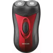 SENCOR aparat za brijanje SMS 2002RD (Crveni) Crna/Crvena, Baterije