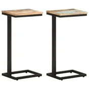 Vidaxl Stranske mizice 2 kosa 31,5x24,5x64,5 cm trden predelan les