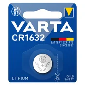 shumee VARTA CR 1632 litijeva gumbasta baterija za daljinski upravljalnik ure in tehtnico 3V