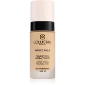 Collistar Dolgoobstojna ličila SPF 15 Impeccable (Long Wear Foundation) 30 ml (Odstín 1R Rosy Avory)