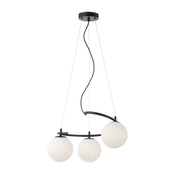 Redo 01-2716 - Luster na sajli VOLLEY 3xE14/28W/230V crna