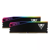 Patriot DDR5 - 32GB - 6000 - CL - 28 (2x 16 GB) Dual Kit (black, VEUR532G6028K, Viper Elite 5 Ultra RGB, INTEL XMP, AMD EXPO)