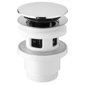 Odtok za umivalnik 5/4, click-clack, velik čep, 32-52 mm, ABS/krom - Chrome - Bruckner - 24 - Plastika - 5/4 - 14