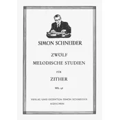 SCHNEIDER:ZWOLF MELODISCHE STUDIEN FUR ZITHER