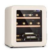 Klarstein Vinetage 12, hladilnik za pijačo, hladilnik, 46 litrov, 4 – 22 °C, retro oblika (HEA13-Vinetage-12 cr)