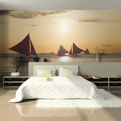 Foto tapeta - sailing boats - sunset 400x309