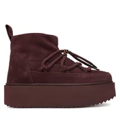 Škornji za sneg Inuikii Classic Low Platform 75204-004 Bordo rdeča