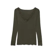 VERO MODA Majica VMSkye temno zelena