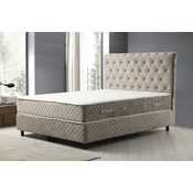 Bež boxspring krevet s prostorom za odlaganje 140x200 cm Sonata – Kalune Design