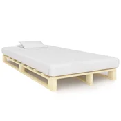 Vidaxl Posteljni okvir iz palet trdna borovina 120x200 cm