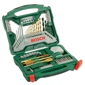 Set burgija i nastavaka 70 delova X-Line titanijum u plasticnom koferu Bosch