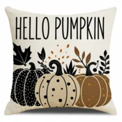 Ljubki dom Prevleka za vzglavnik HELLO PUMPKIN 45x45 cm, bež