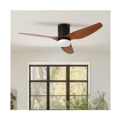 ZEVENTI - LED plafonski ventilator PADUA LED/18W/230V Wi-Fi Tuya crna/smeda + daljinski upravljac