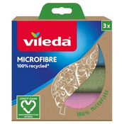 VILEDA Krpe od 100% recikliranog materijala MF 3/1 šarene