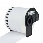 PRINTLINE združljive nalepke z Brother DK-44205, bel papir. rola, enostavno snemljiva 62x30,48m