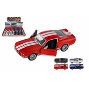 Kinsmart Avto Shelby GT-500 iz kovine/plastike 13 cm z možnostjo izvleka - mešanica barv