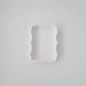 KREATIVNI SLATKIŠI Modla za kolace i ukrase Ram sekac 1, 6 cm, Bela