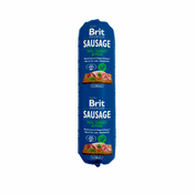 Salama Brit Sausage puranja z grahom 800g