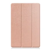 Maska na preklop Tablet Stripes za Samsung Tab S10 Lite/ X406B roze