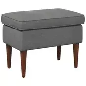vidaXL Podnožje Temno siva 55 x 35 x 41 cm Žamet