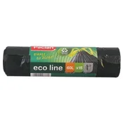 Vrece za smece s vezicama Paclan - Ecoline, 60 l, 15 komada, crne