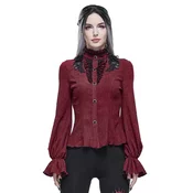 Ženska srajca DEVIL FASHION - 3D appliqued shoulder gothic - SHT07602