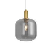 Design hanglamp messing met smoke glas voor railsysteem 1-fase - Iconic Zuzanna