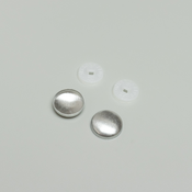 ARTFABRIC STORE Dugmad za presvlacenje, 16 mm, Bela, 50 komada