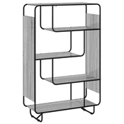 vidaXL Visoka komoda Siva Sonoma 93.5 x 37.5 x 144 cm Obdelan les