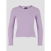 Urban Classics Short Rib Kids moška majica z dolgimi rokavi lilac