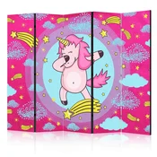 artgeist Paravan Dancing Unicorn I, 5-Delni, Dvostranski