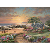 Schmidt - Puzzle Thomas Kinkade: Koča ob morju - 1 000 kosov