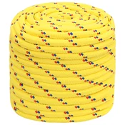 vidaXL Večnamenska uporabna vrv 16 mm 50 m Rumena PP